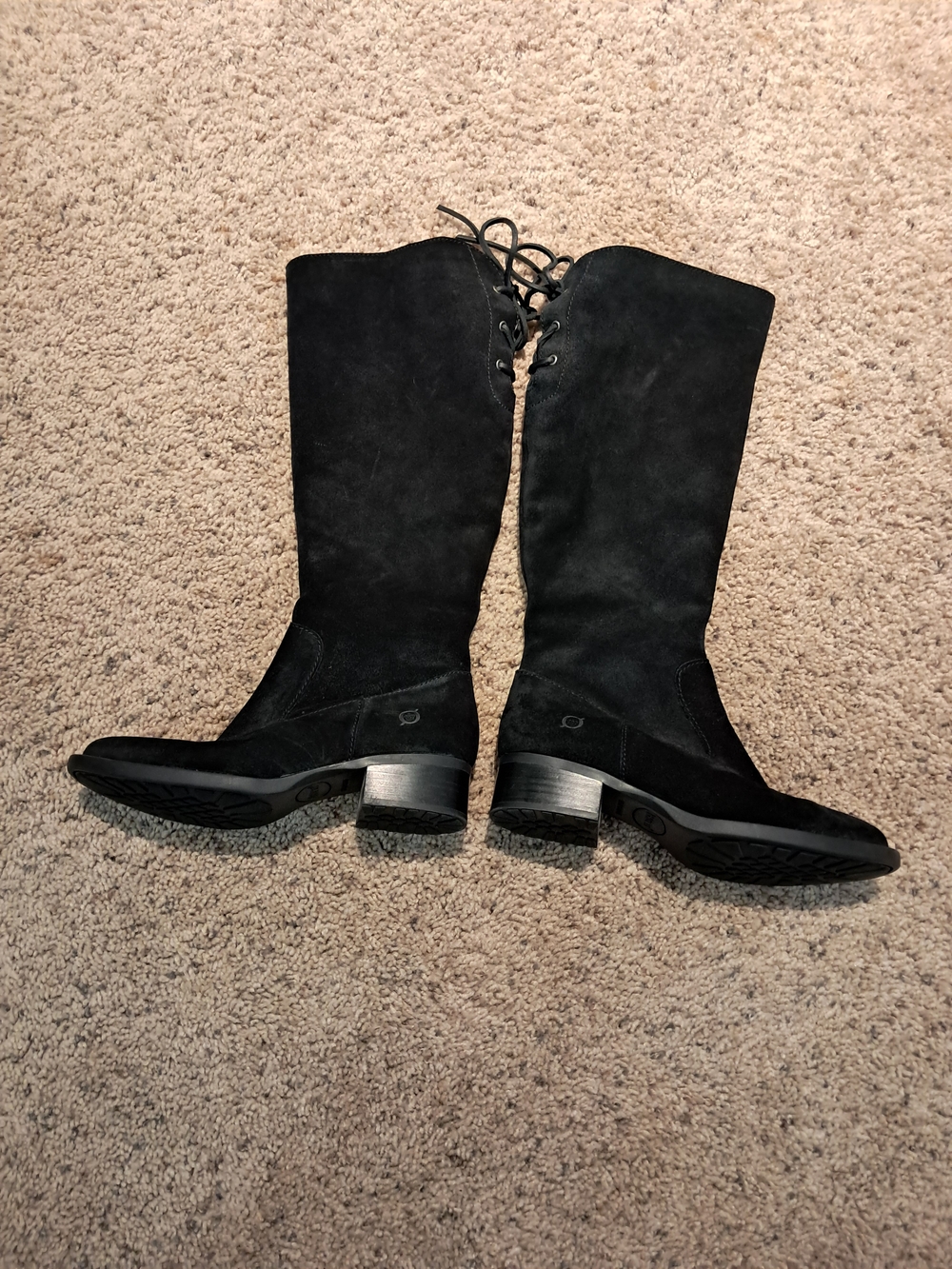 Born Black Over-the-Knee Suede Boots - Picture 5 of 12